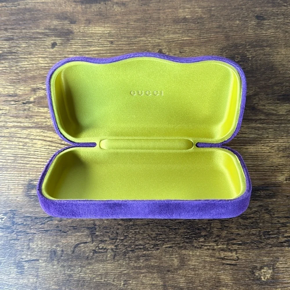 Gucci Purple Velvet Eyeglass Case